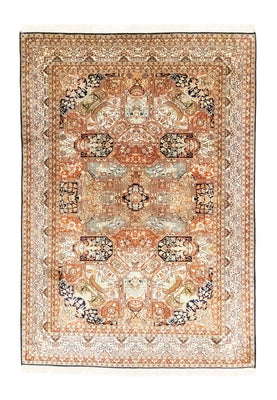 Jedwabny dywan - Kashmir Silk - 229 x 152 cm - beżowy