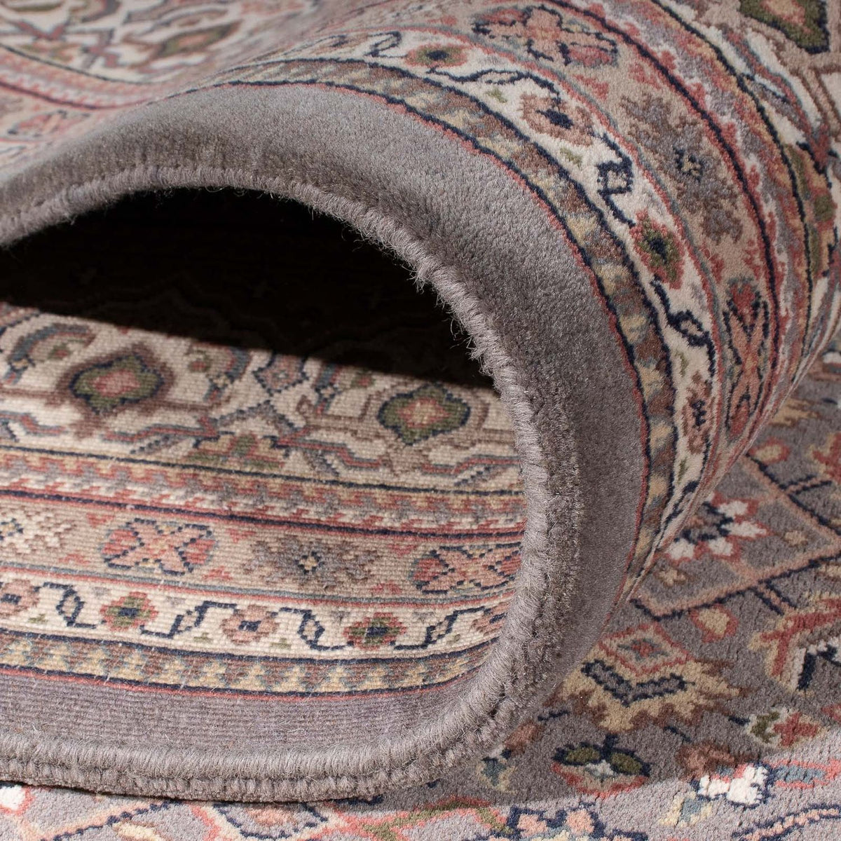 Orientalny dywan - Bijar - Indus - 299 x 248 cm - ciemnobrązowy