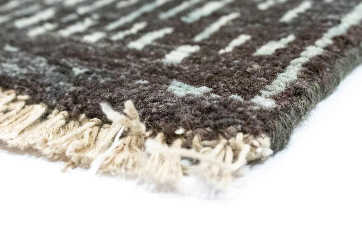 Designerski dywan - 256 x 181 cm - niebieski