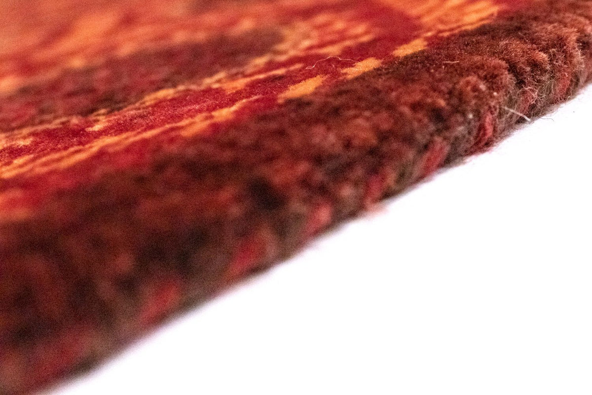 Dywan Gabbeh - Loribaft Perski - 242 x 172 cm - pomarańczowy