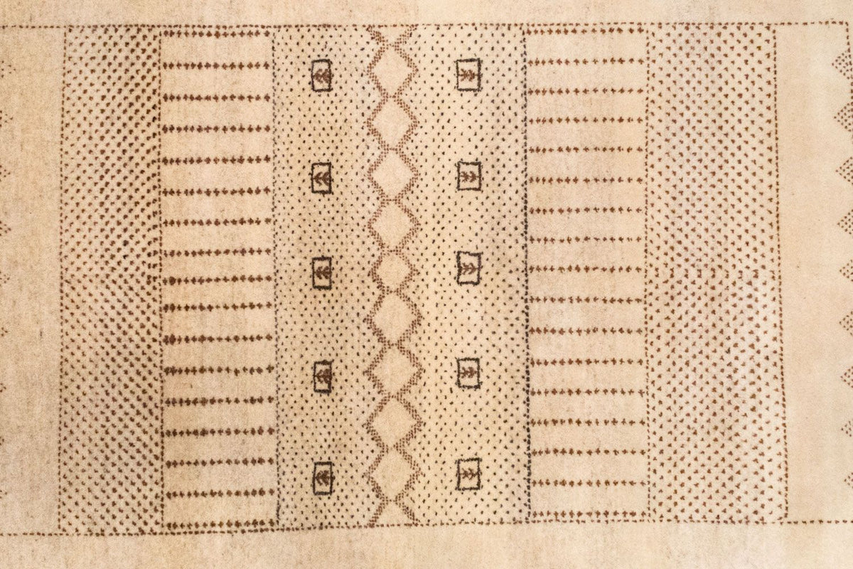 Dywan Gabbeh - Loribaft Perski - 222 x 151 cm - brązowy