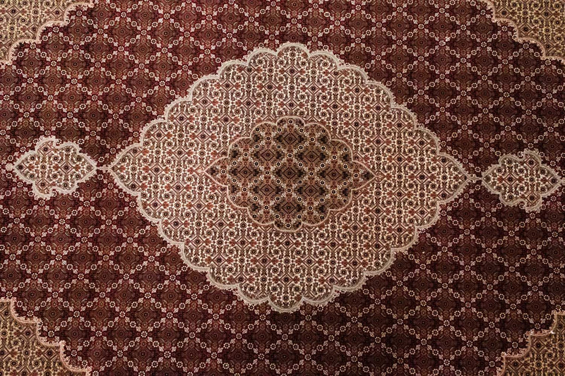 Dywan perski - Tabriz - 306 x 249 cm - czerwony