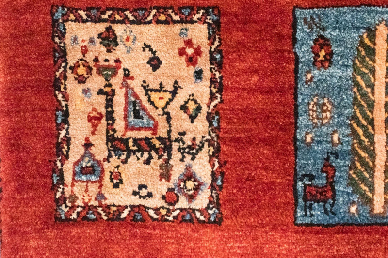 Perski dywan - Nomadyczny - 244 x 158 cm - pomarańczowy