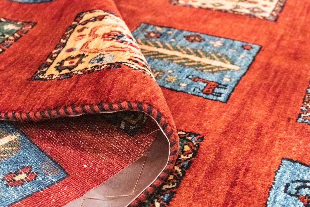 Perski dywan - Nomadyczny - 244 x 158 cm - pomarańczowy