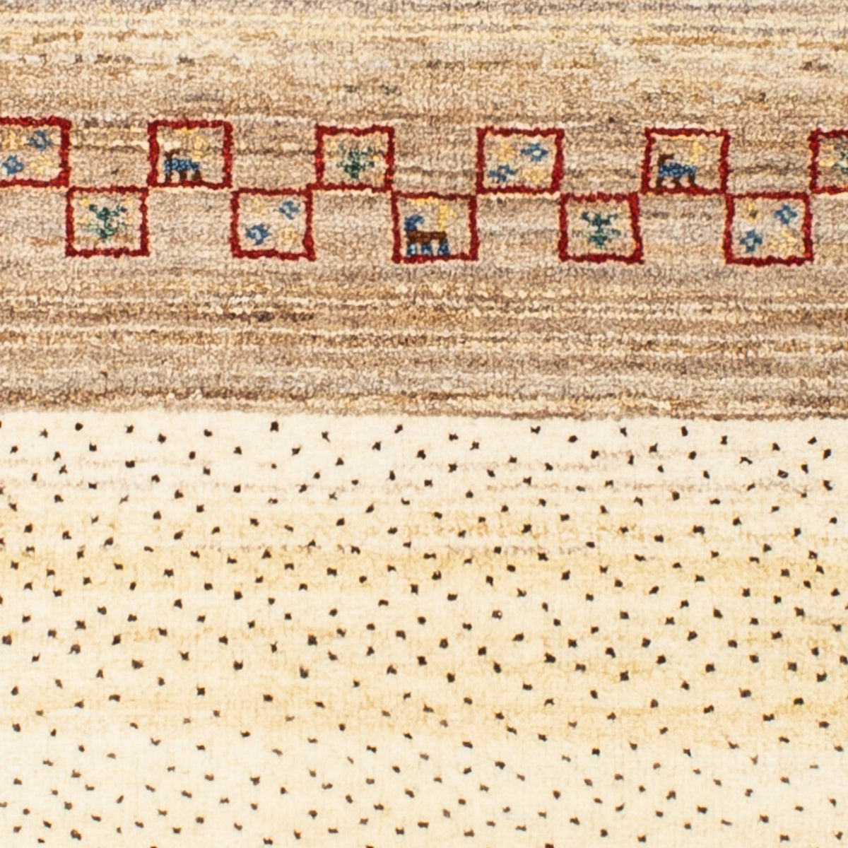 Dywan Gabbeh - Loribaft Perski - 138 x 79 cm - beżowy