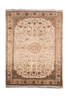 Kashan Dywan 198x306cm - Dywan orientalny - Prostokątny / Beżowy / 198 x 306 cm Prostokątny