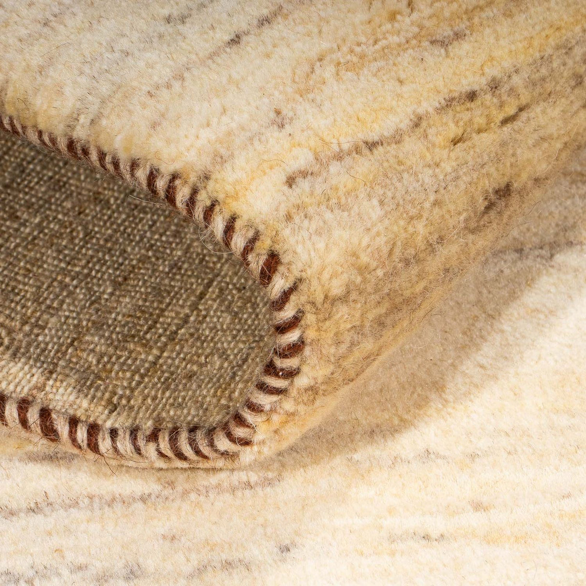 Biegacz Dywan Gabbeh - Loribaft Perski - 200 x 93 cm - beżowy