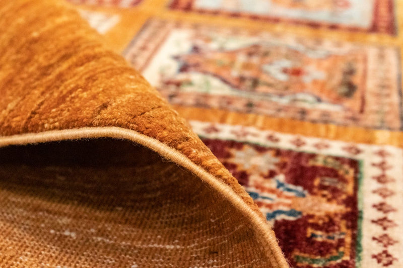 Dywan Zieglera - 254 x 175 cm - pomarańczowy