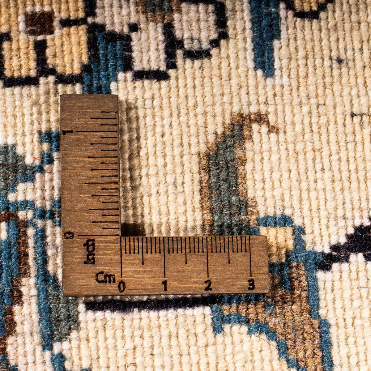 Dywan perski - Nain okrągły  - 200 x 200 cm - beżowy