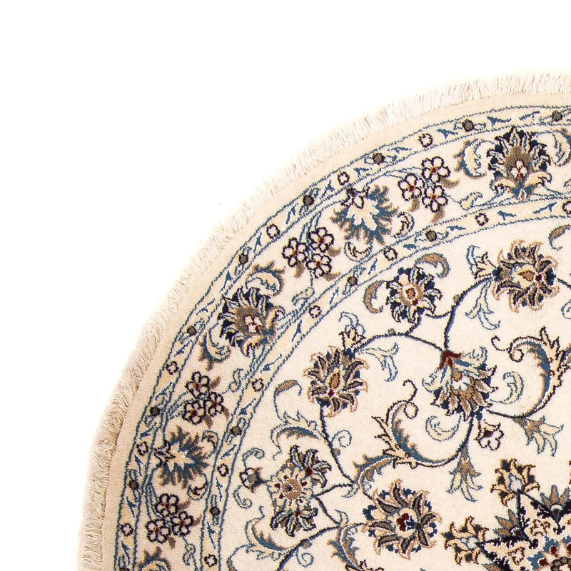 Dywan perski - Nain okrągły  - 150 x 150 cm - beżowy