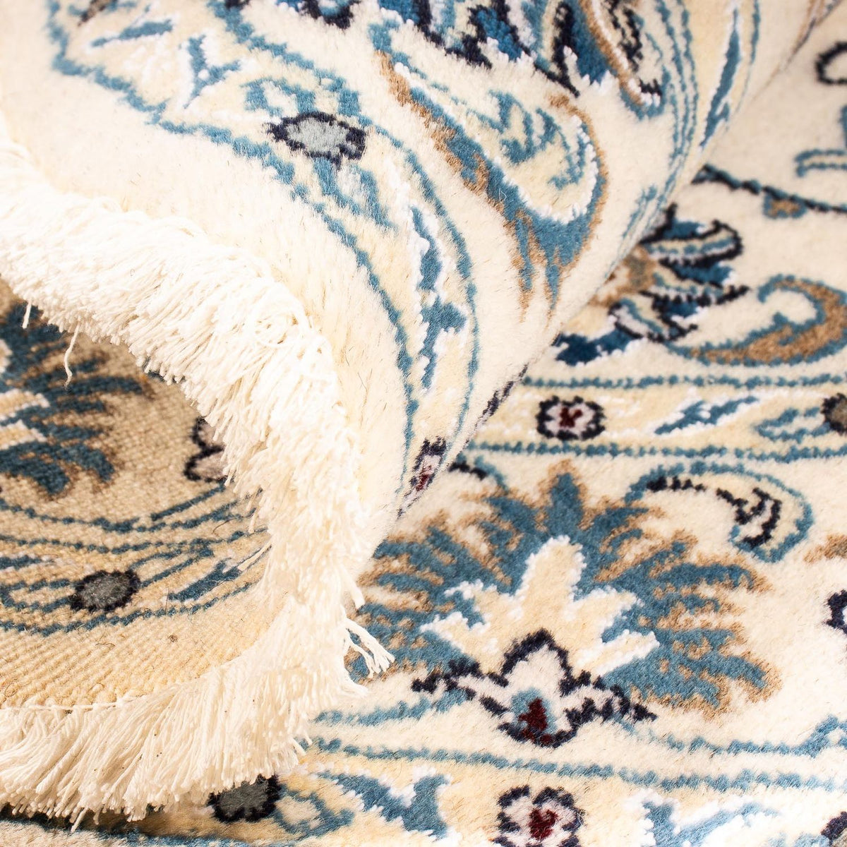 Dywan perski - Nain okrągły  - 150 x 150 cm - beżowy