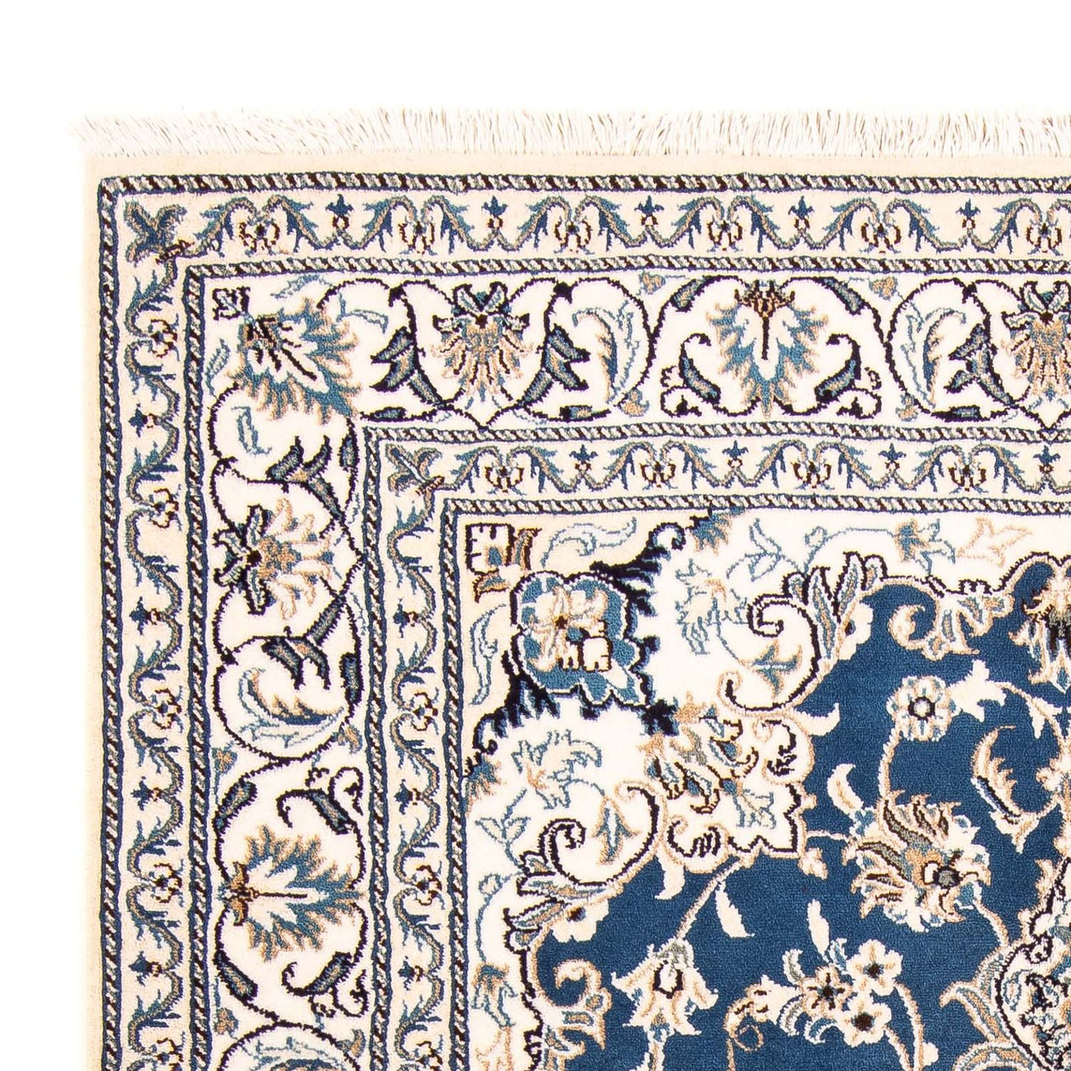 Dywan perski - Nain - 198 x 149 cm - ciemnoniebieski