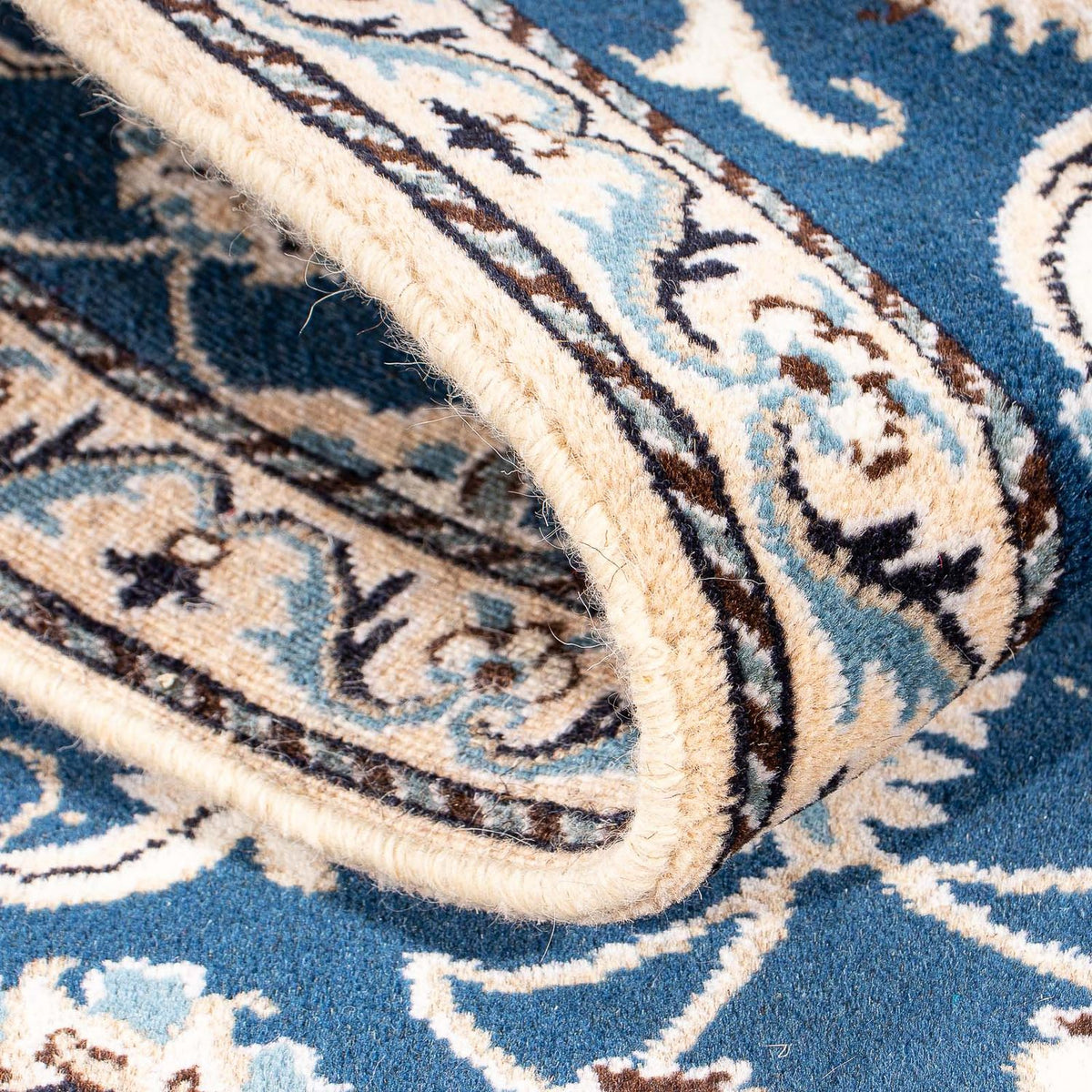 Dywan perski - Nain - 135 x 68 cm - ciemnoniebieski