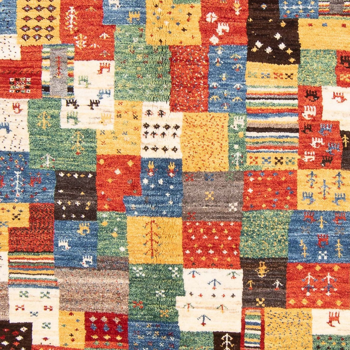 Dywan Gabbeh - Loribaft Perski - 249 x 162 cm - wielokolorowy