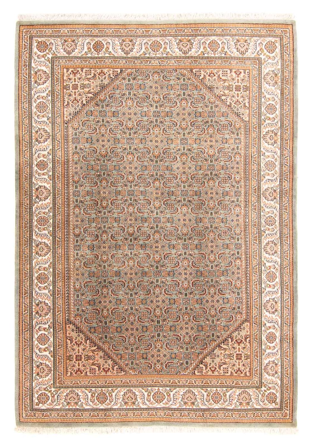 Orientalny dywan - Bijar - Indus - 237 x 168 cm - jasnoszary