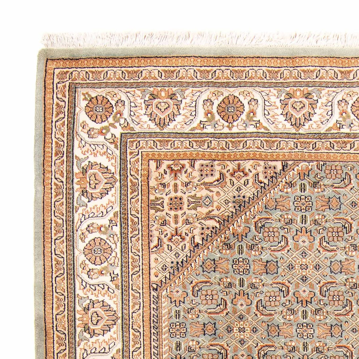 Orientalny dywan - Bijar - Indus - 237 x 168 cm - jasnoszary