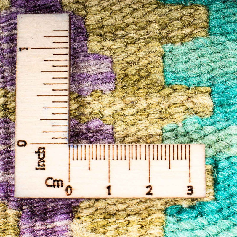 Dywan Kelim - Splash - 115 x 92 cm - niebieski