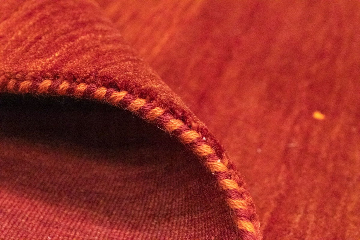 Dywan Gabbeh - Loribaft Perski - 239 x 175 cm - pomarańczowy