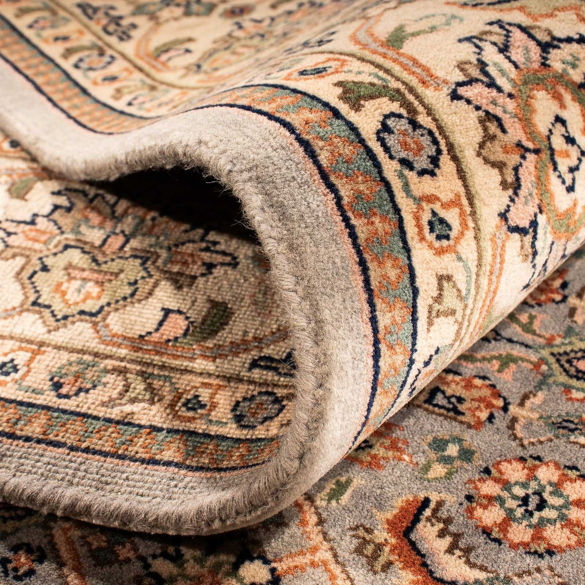 Orientalny dywan - Bijar - Indus - 242 x 169 cm - jasnobrązowy