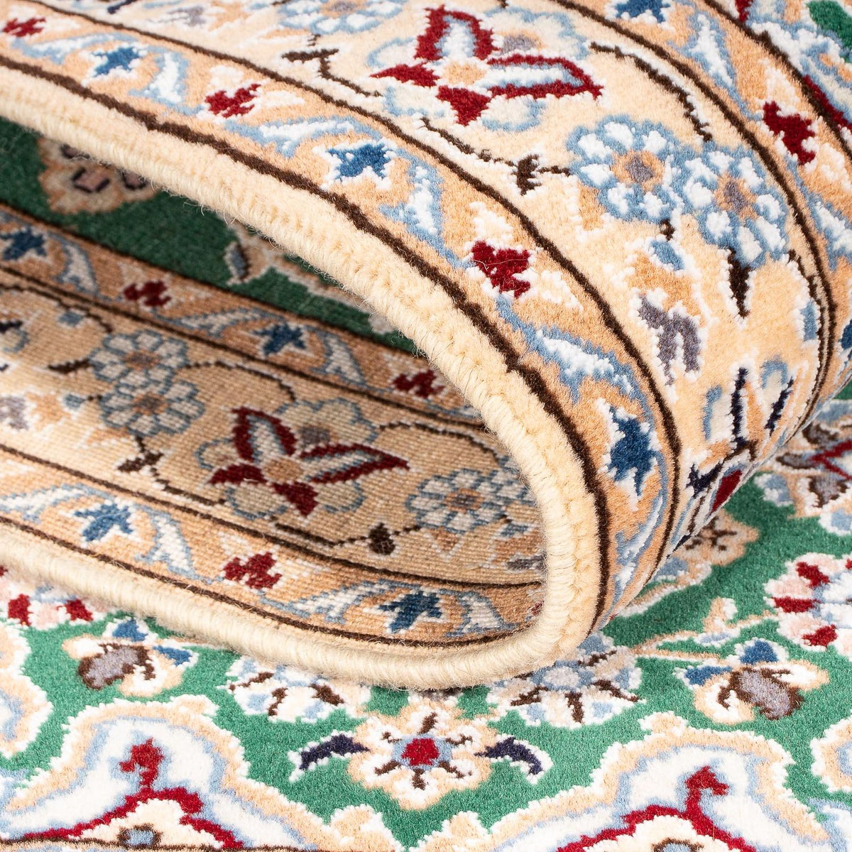 Dywan perski - Nain - Królewski - 148 x 101 cm - ciemna zieleń