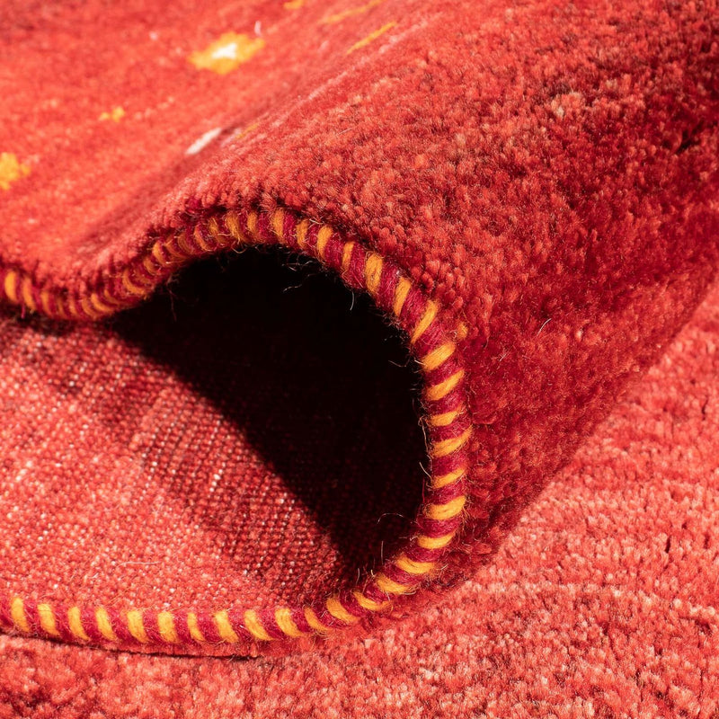 Dywan Gabbeh - Loribaft Perski - 248 x 180 cm - ciemna czerwień