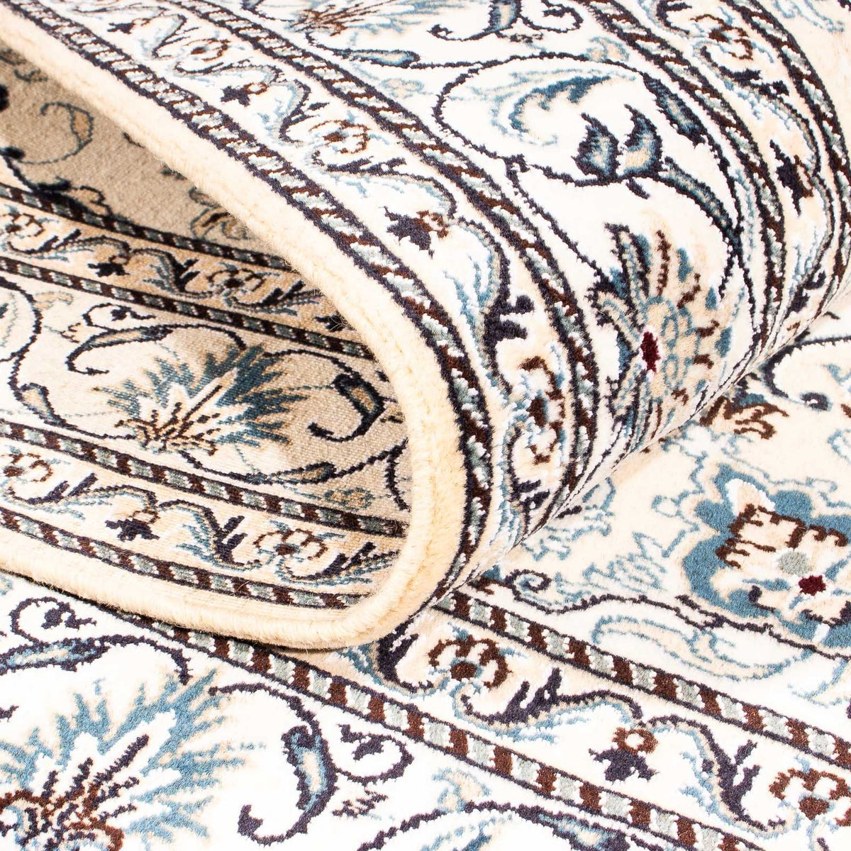 Dywan perski - Nain - 203 x 147 cm - beżowy