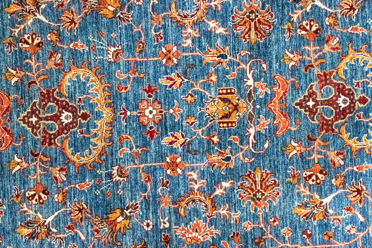 Dywan Zieglera - 241 x 175 cm - niebieski