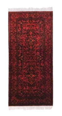 Biegacz Afgański dywan - Kunduz - 213 x 102 cm - czerwony – product image