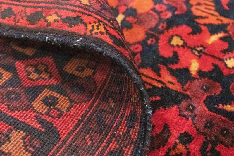 Biegacz Afgański dywan - Kunduz - 213 x 102 cm - czerwony