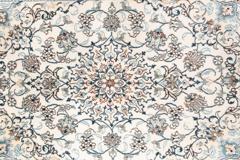 Dywan perski - Nain - 198 x 150 cm - naturalna biel