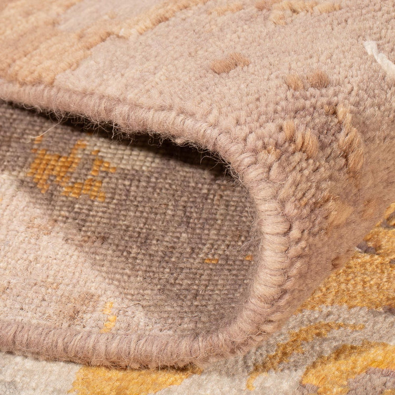 Designerski dywan - 301 x 237 cm - brązowy