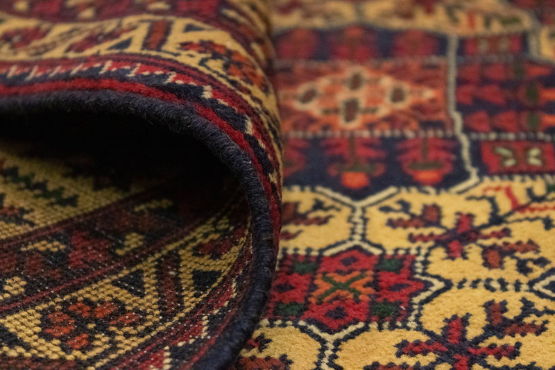 Dywan afgański - 190 x 152 cm - czerwony