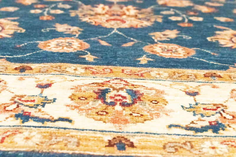 Dywan Zieglera - 209 x 152 cm - niebieski