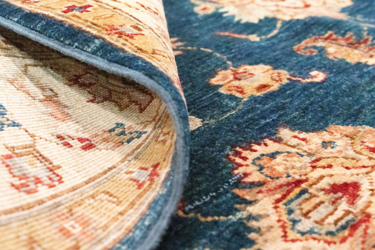 Dywan Zieglera - 204 x 152 cm - niebieski