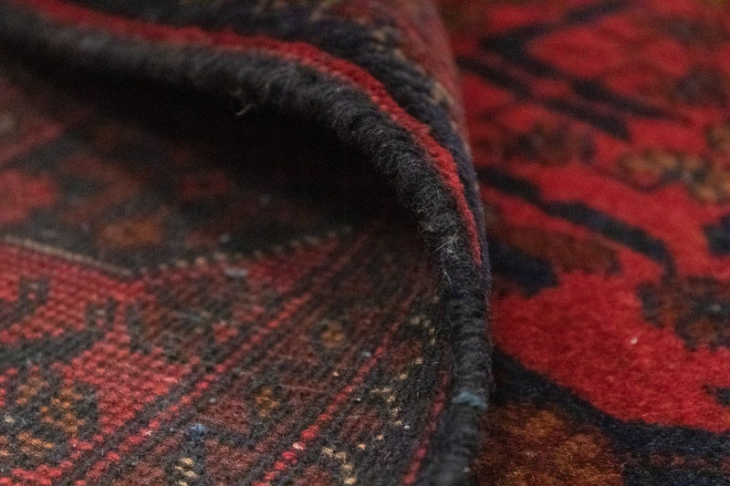 Afgański dywan - Kunduz - 197 x 126 cm - czerwony