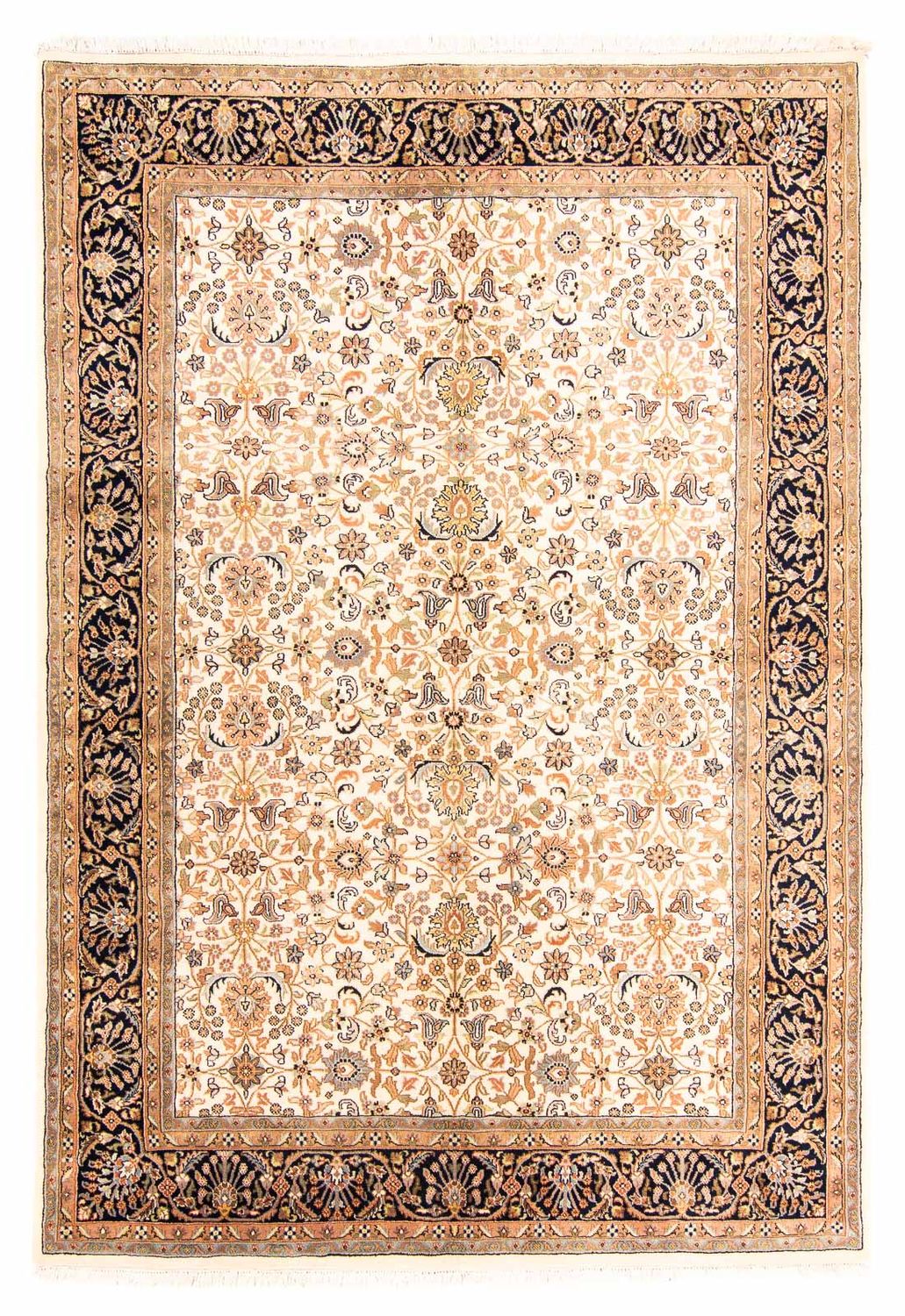 Dywan orientalny - Keshan - Indus - 242 x 170 cm - beżowy