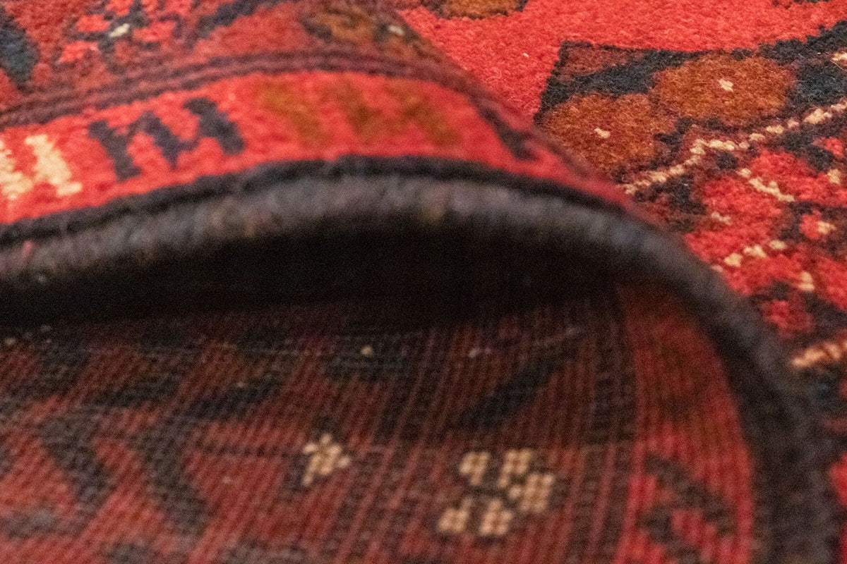 Afgański dywan - Kunduz - 150 x 100 cm - czerwony