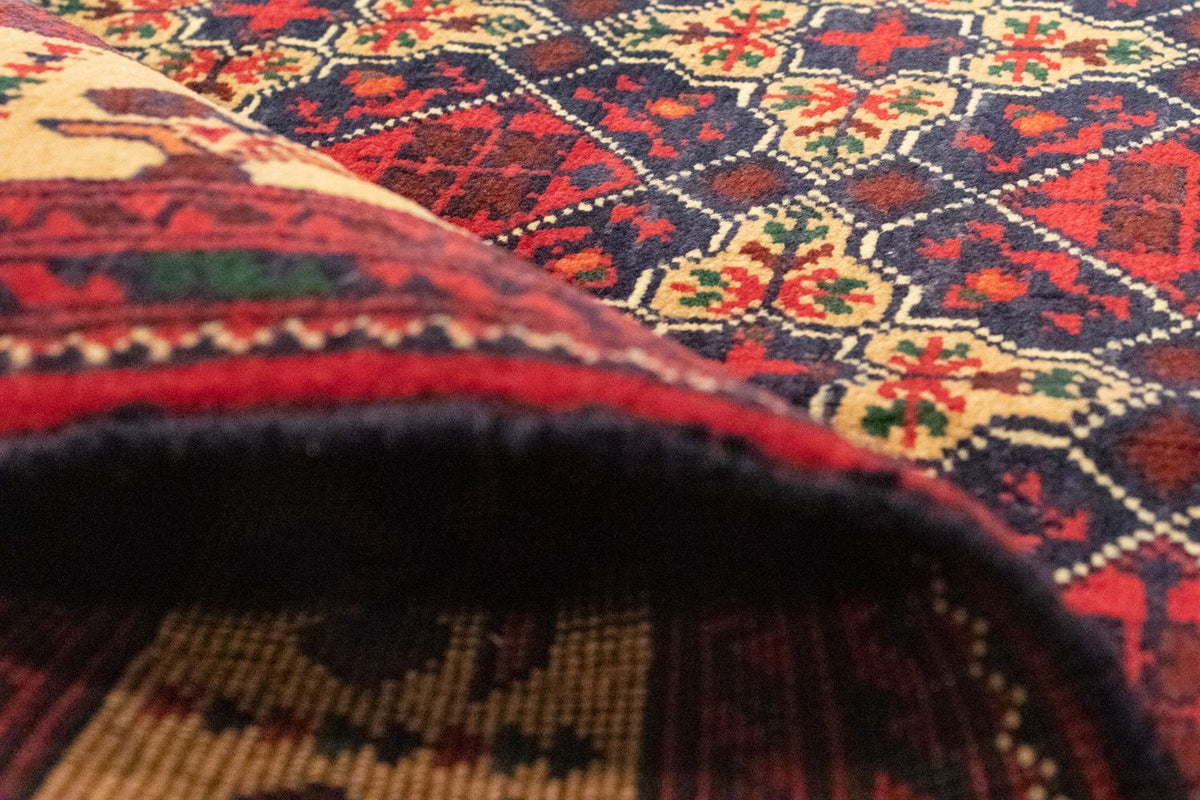 Dywan afgański - 143 x 105 cm - niebieski