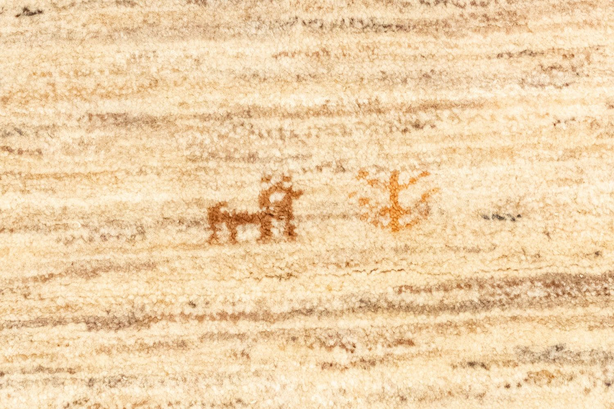 Dywan Gabbeh - perski - 144 x 100 cm - beżowy