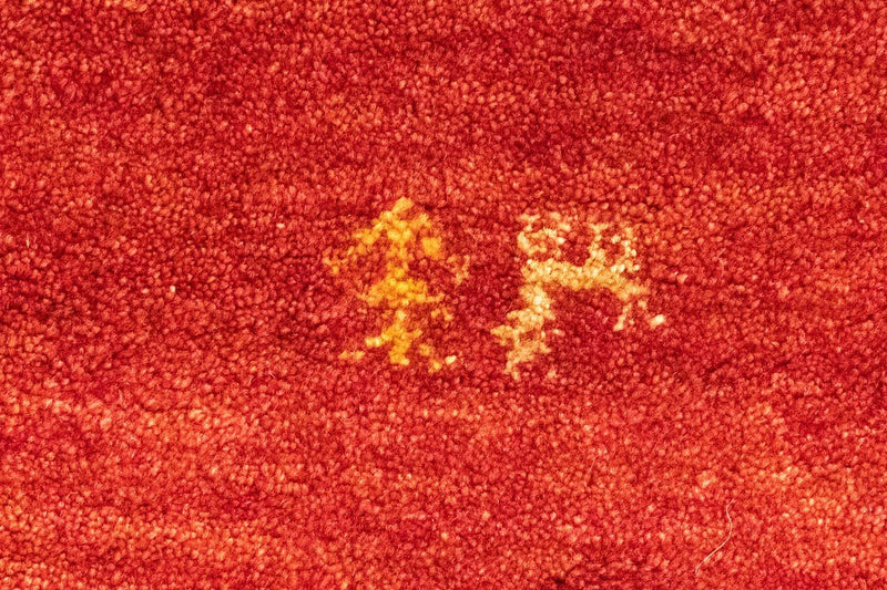 Dywan Gabbeh - perski - 148 x 101 cm - pomarańczowy