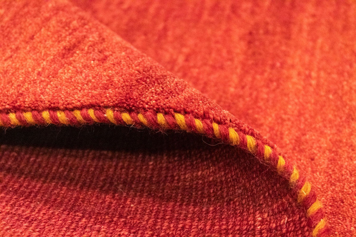 Dywan Gabbeh - perski - 152 x 97 cm - pomarańczowy