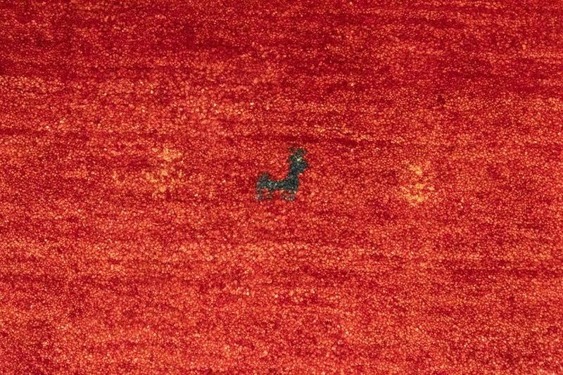 Dywan Gabbeh - perski - 144 x 100 cm - pomarańczowy