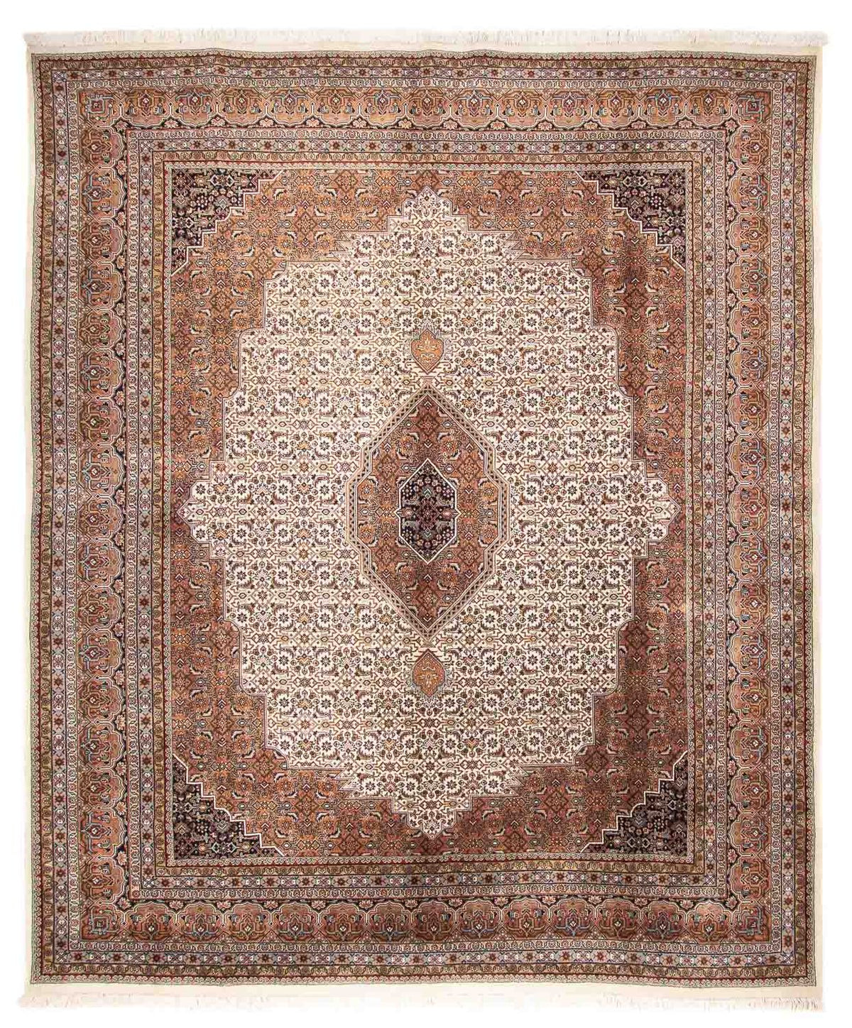 Orientalny dywan - Bijar - Indus - 297 x 253 cm - beżowy