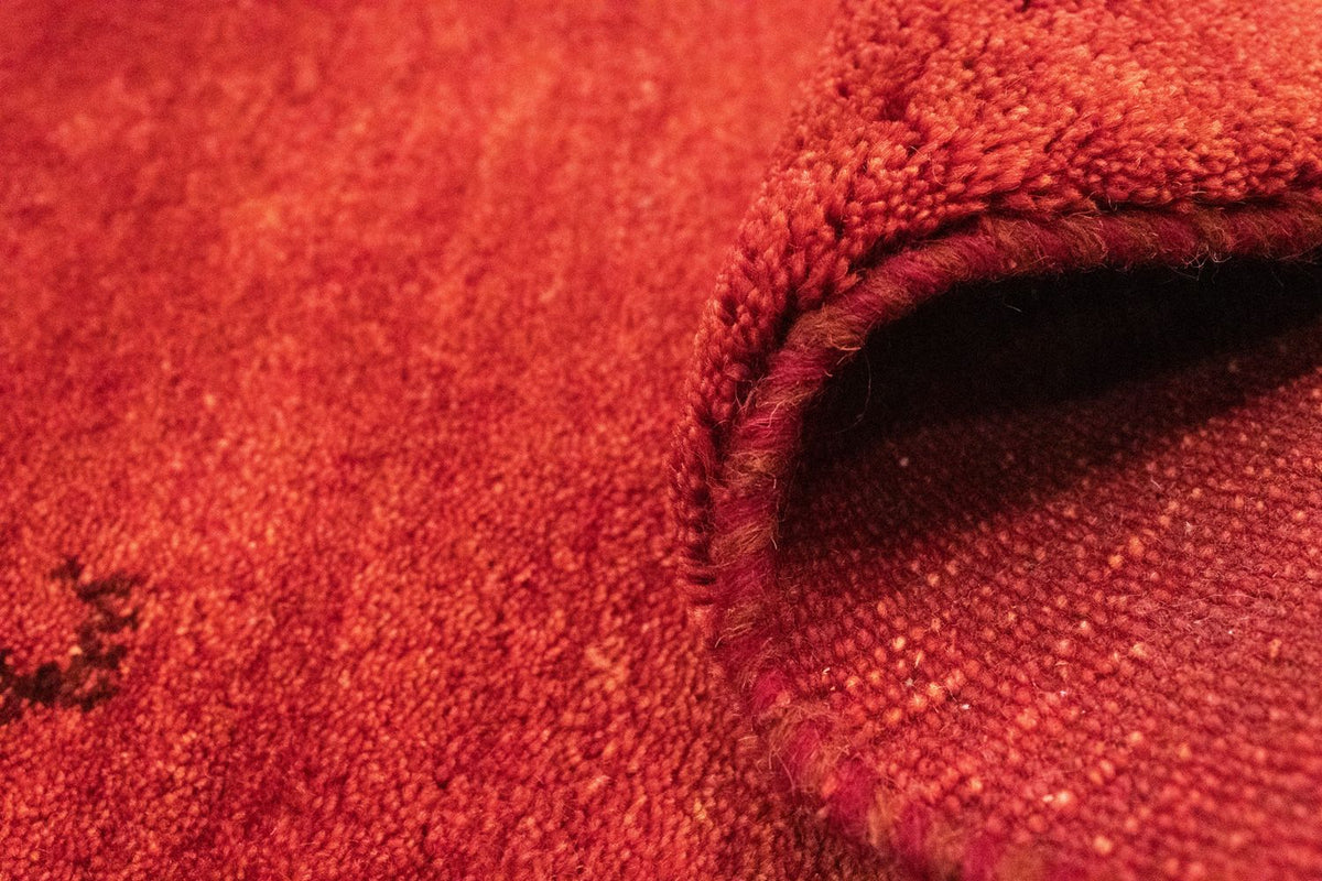 Dywan Gabbeh - perski - 147 x 94 cm - pomarańczowy