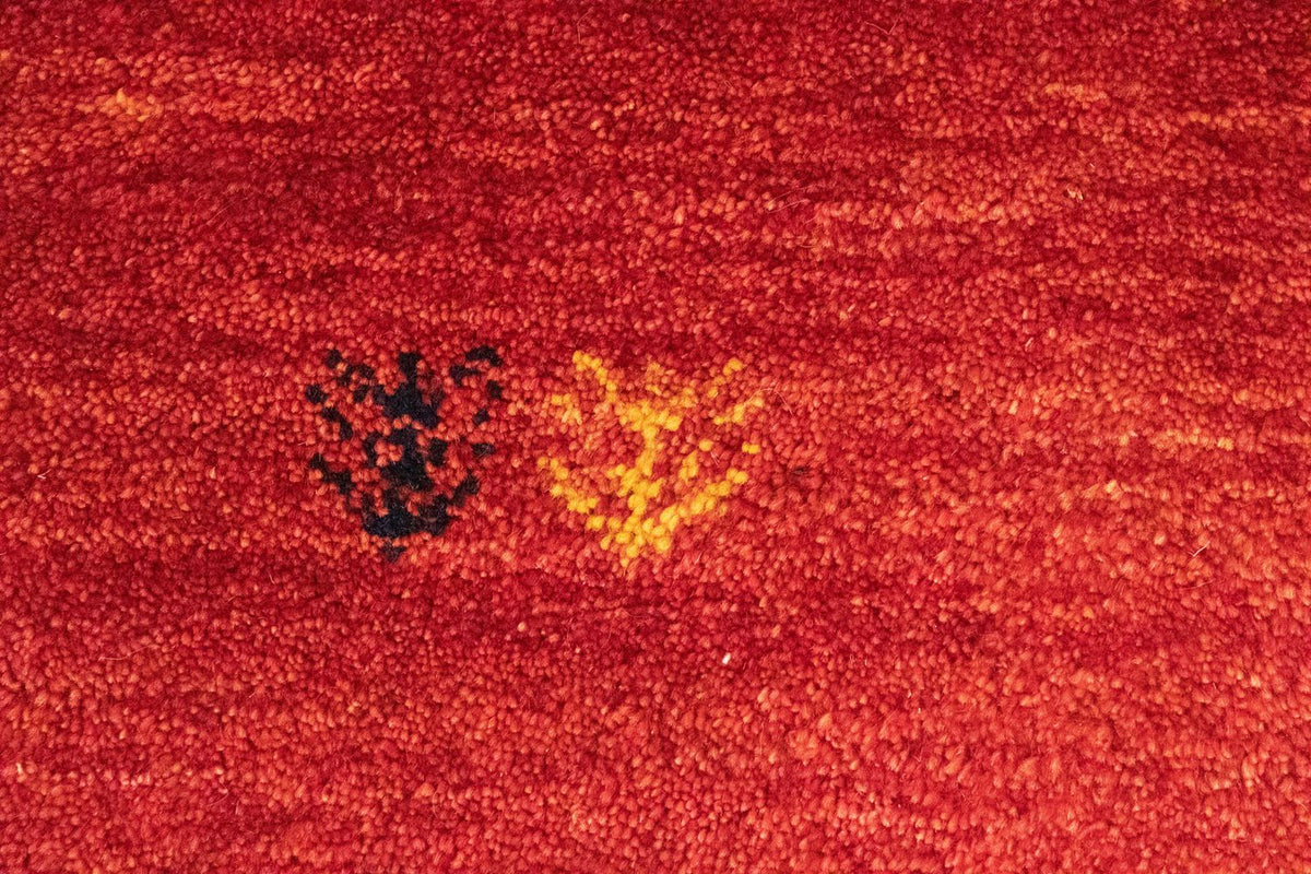 Dywan Gabbeh - perski - 140 x 100 cm - czerwony