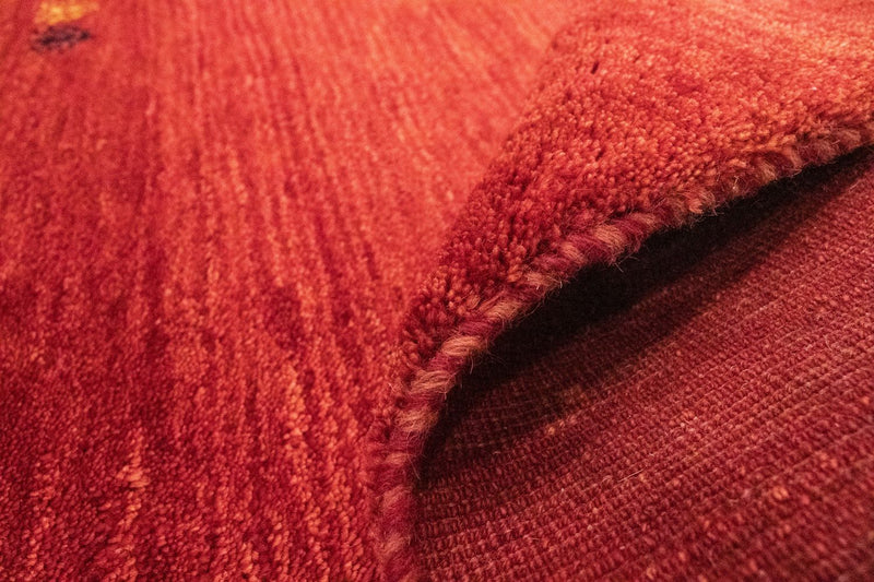 Dywan Gabbeh - perski - 140 x 100 cm - czerwony