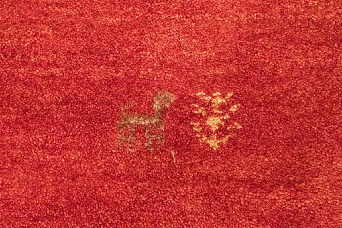 Dywan Gabbeh - perski - 145 x 100 cm - czerwony