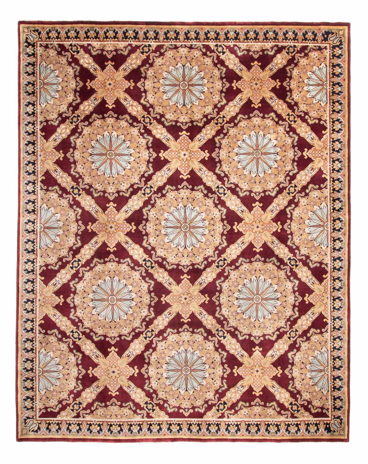 Dywan orientalny - Keshan - Indus - 307 x 244 cm - ciemna czerwień