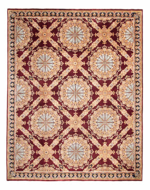 Dywan orientalny - Keshan - Indus - 307 x 244 cm - ciemna czerwień