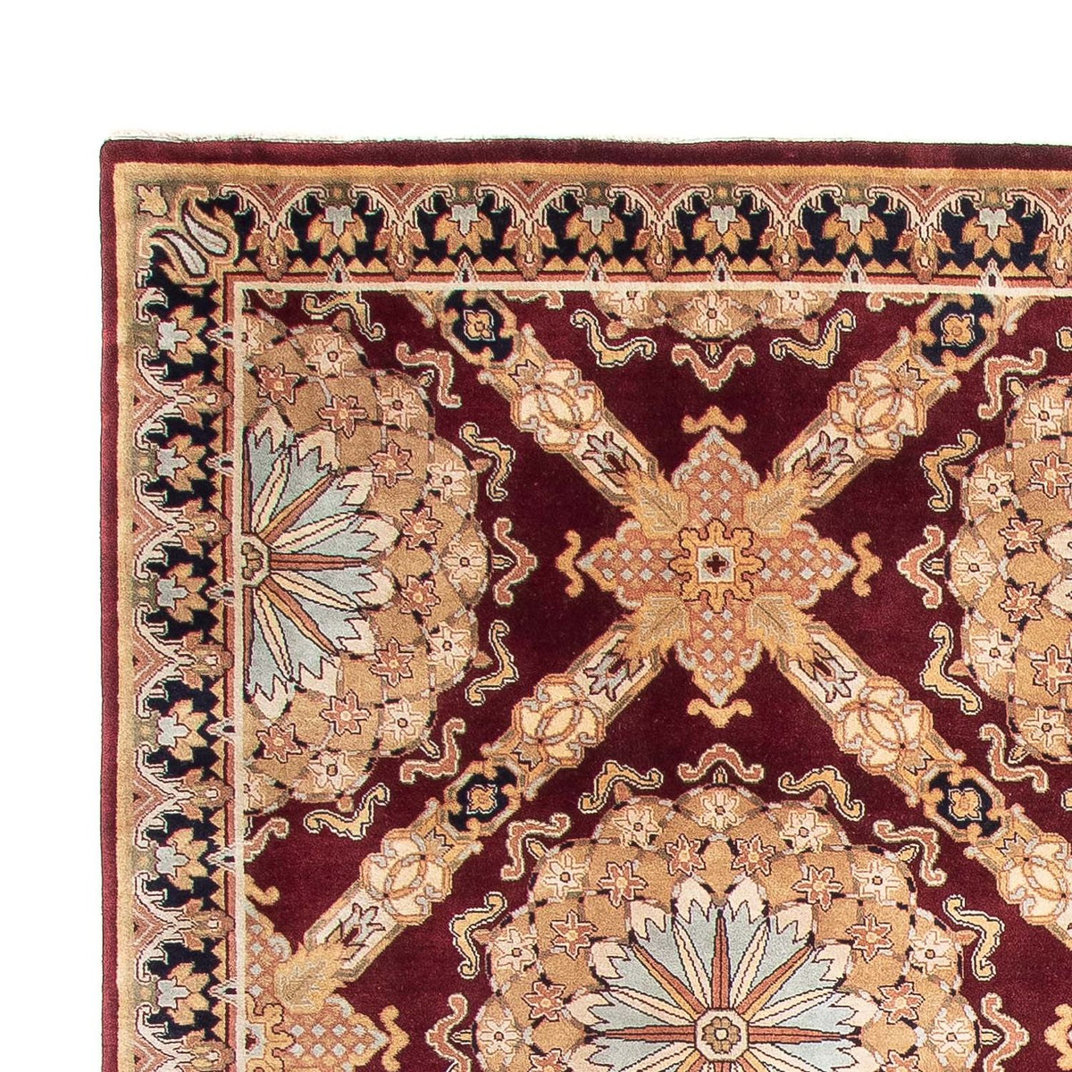 Dywan orientalny - Keshan - Indus - 307 x 244 cm - ciemna czerwień